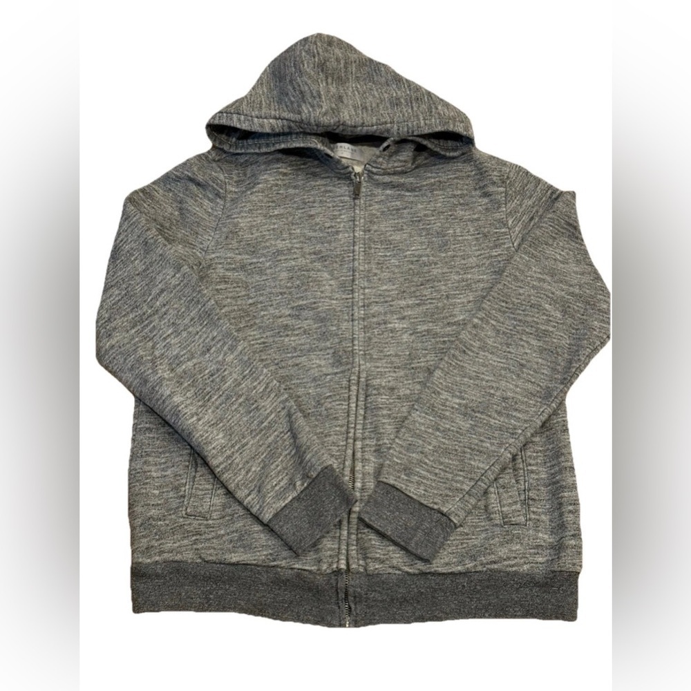 Everlane Full Zip Hoodie Heather Gray Minimalist Men's Small